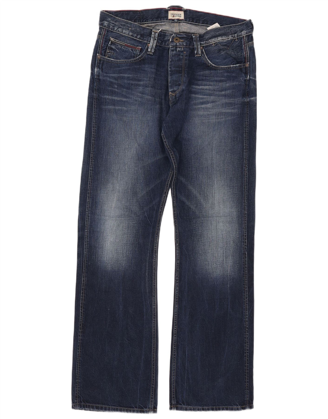 TOMMY HILFIGER Bootcut jeans til mænd W34 L34 Marineblå bomuld