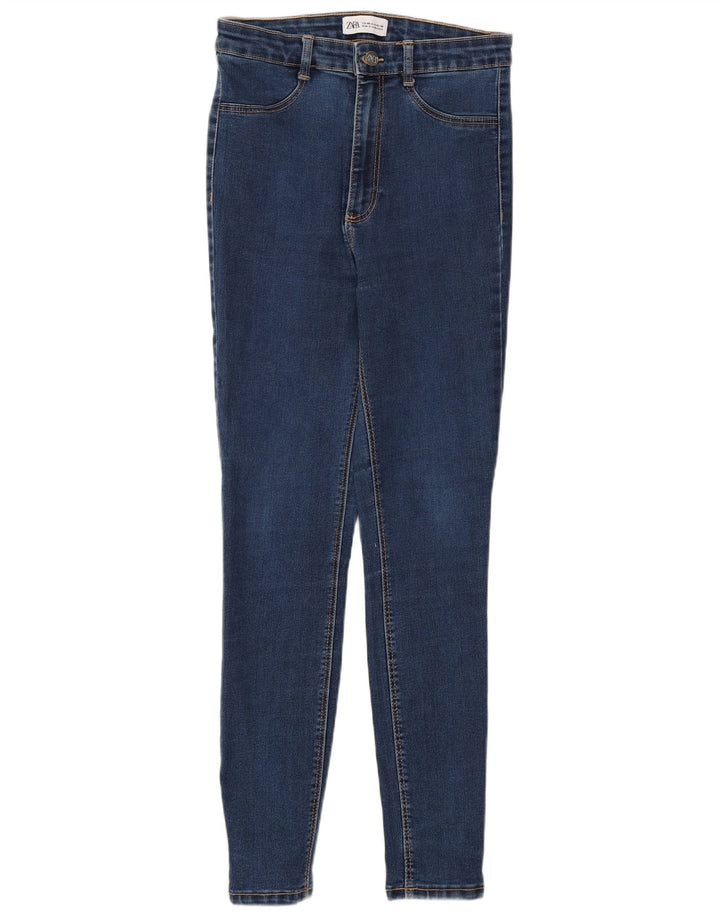 Zara Dame Skinny Jeans EU 40 Medium W30 L27 Blå