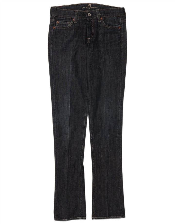 7 For All Mankind Dame Roxy Slim Bootcut Jeans W25 L32 Marineblå Bomuld