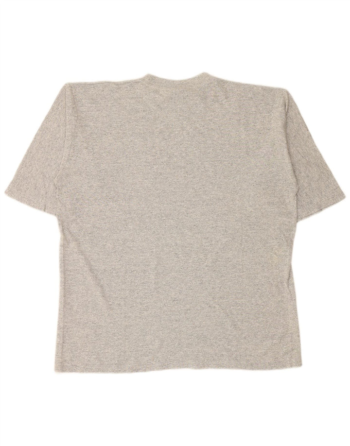 ASICS Mens T-Shirt Top XL Grey Flecked Cotton