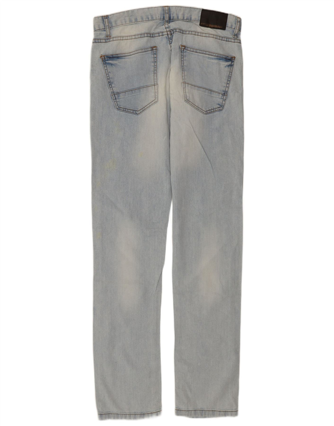 Zara Straight Jeans til mænd EU 42 Large W32 L33 Blå Bomuld
