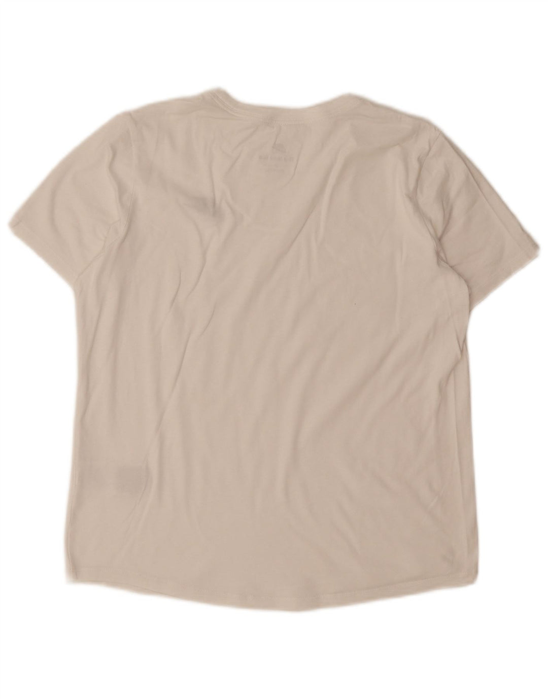 NIKE Womens T-Shirt Top UK 14 Medium White Cotton