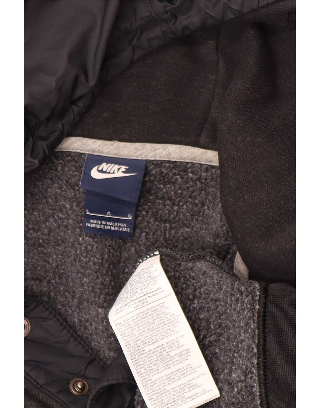Nike Herre hættetrøje Jumper Large Sort Bomuld