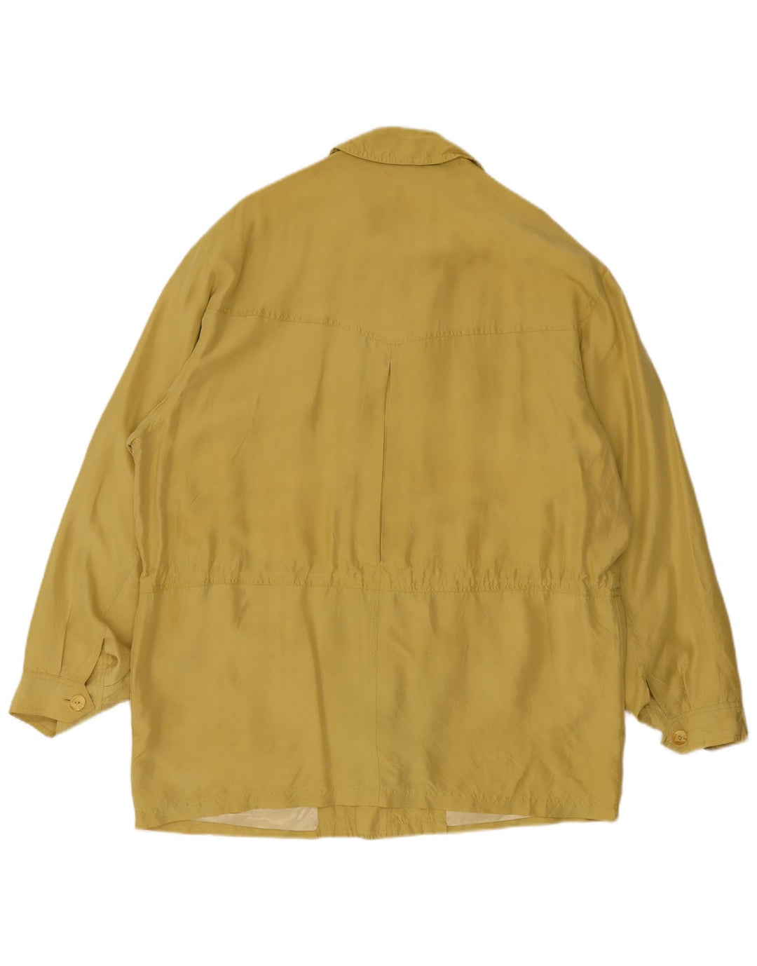 Vintage Herre Utility Jacket UK 44 2XL Gul Silke
