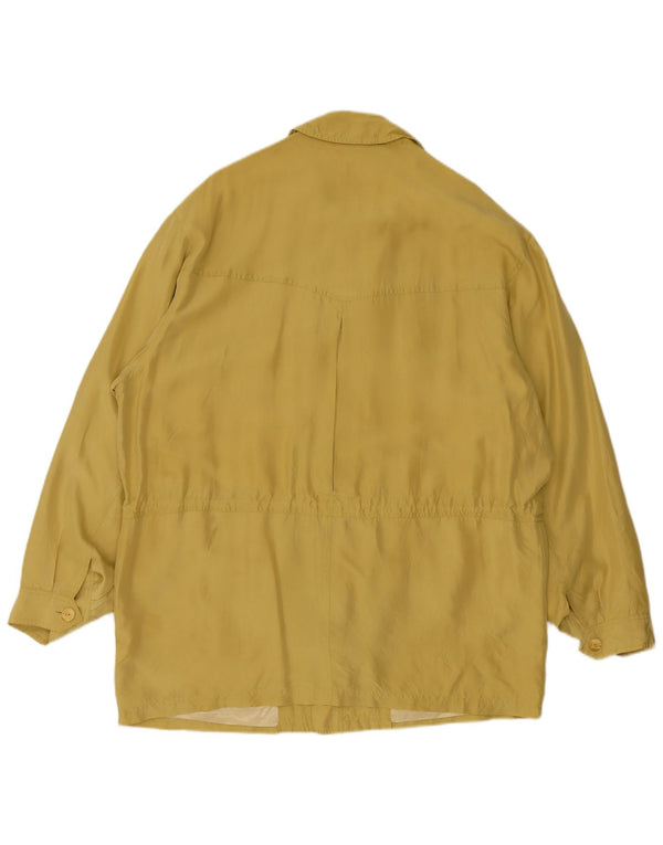 Vintage Herre Utility Jacket UK 44 2XL Gul Silke
