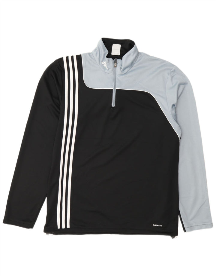 Adidas Herre Climalite Pullover Træningsdragt Top UK 42/44 Stor Sort