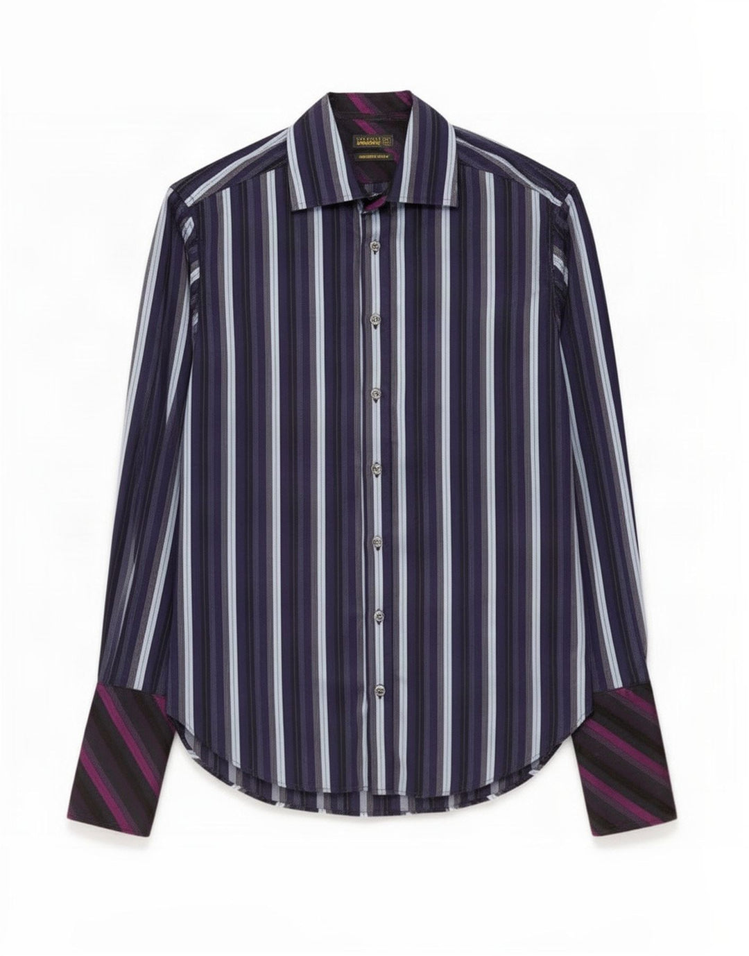 Ted Baker Herre formel skjorte str. 38 15 Mellem marineblå stribet bomuld