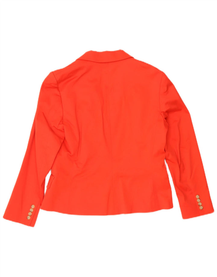 Ralph Lauren Dame 3-knaps blazerjakke US 14 XL rød bomuld