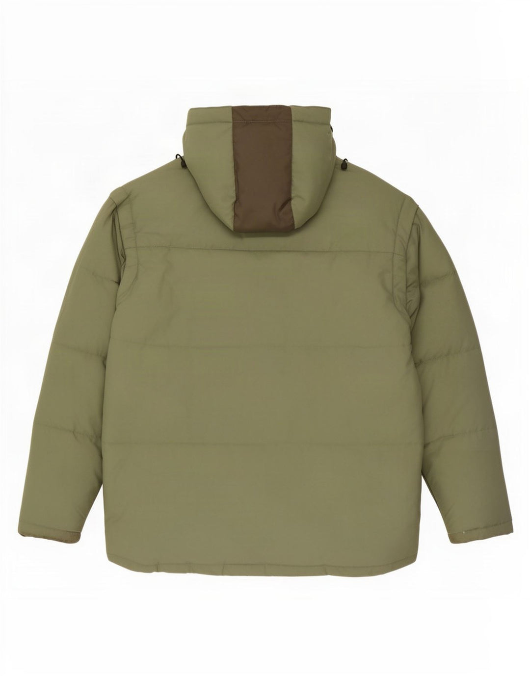 Fila Herre hættepolstret jakke UK 40 Large Green Colourblock Polyester