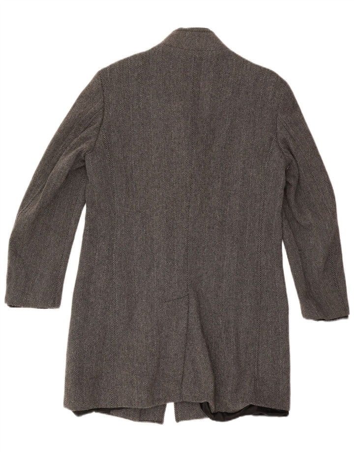 Zara Herre Overfrakke UK 40 Large Grey Sildeben