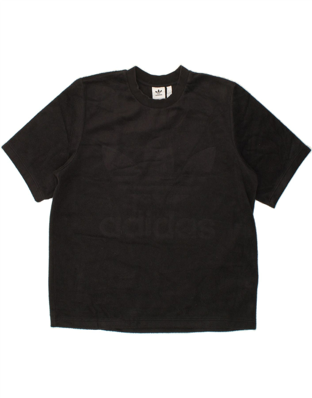 ADIDAS Mens Graphic T-Shirt Top Large Black Vintage Adidas and Second-Hand Adidas from Messina Hembry 