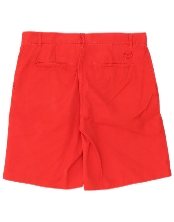 Sergio Tacchini Herre Chino Shorts IT 48 Medium W32 Rød Bomuld