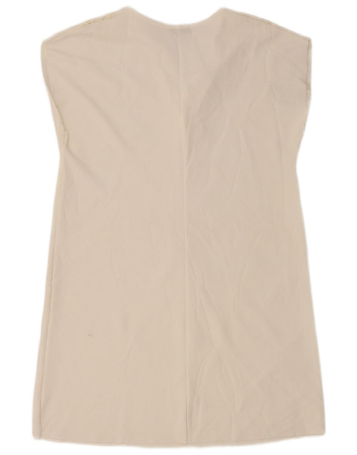 Zara Womens Shift Dress UK 12 Medium White Paisley