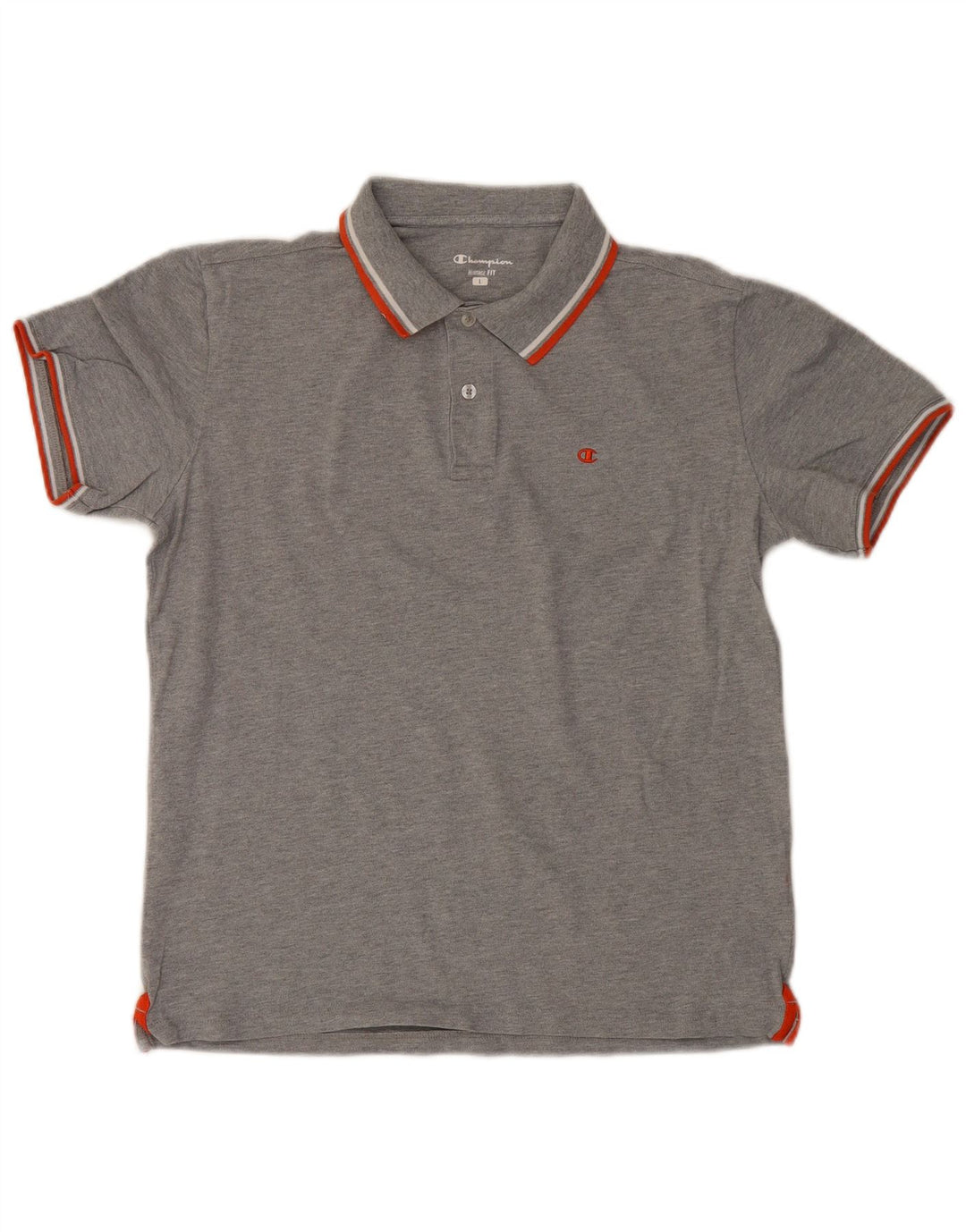 Champion Heritage Fit Polo Shirt Stor Grå Bomuld