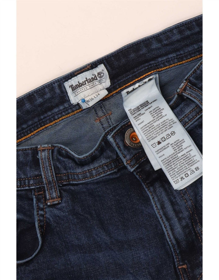 Timberland Straight Jeans til mænd W36 L34 Marineblå bomuld