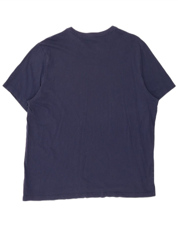 Nike T-shirt top til mænd XL marineblå bomuld