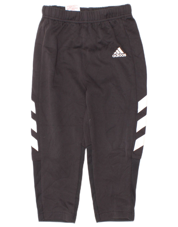 Adidas drenge grafiske træningsdragt bukser 2-3 år Sort Colourblock