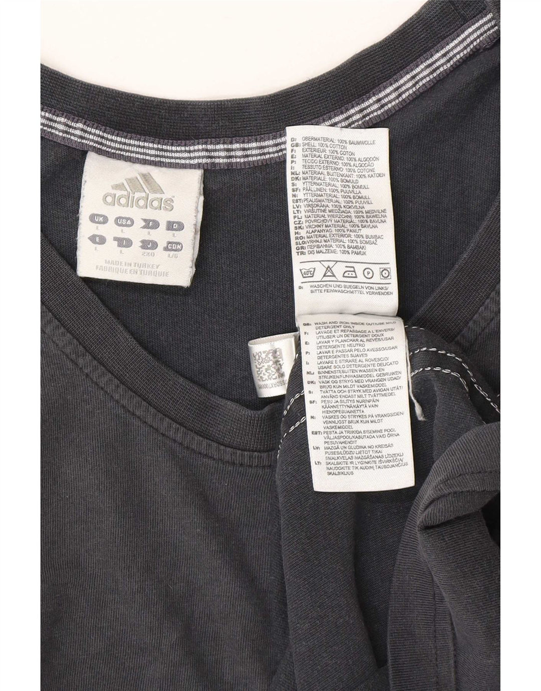 Adidas Herrevest Top Large Sort Bomuld