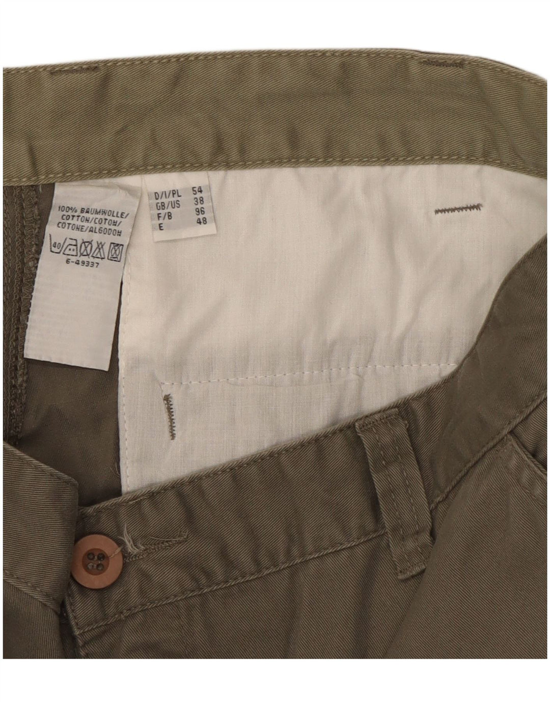 Vintage Herre Cargo Shorts W38 XL Khaki Bomuld