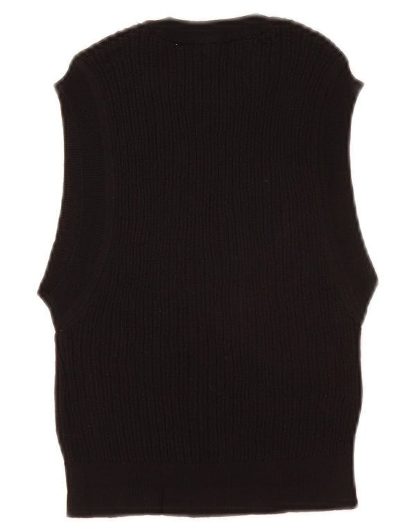 ZARA Dame Crop Vest Tank Top UK 12 Medium Sort