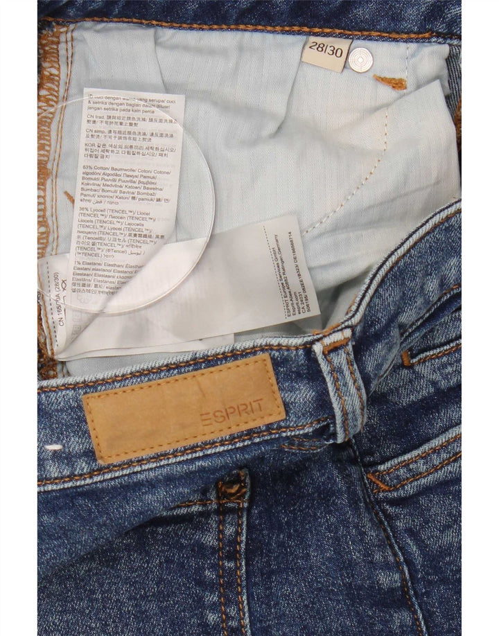 Esprit Dame Straight Jeans W28 L30 Blå Bomuld