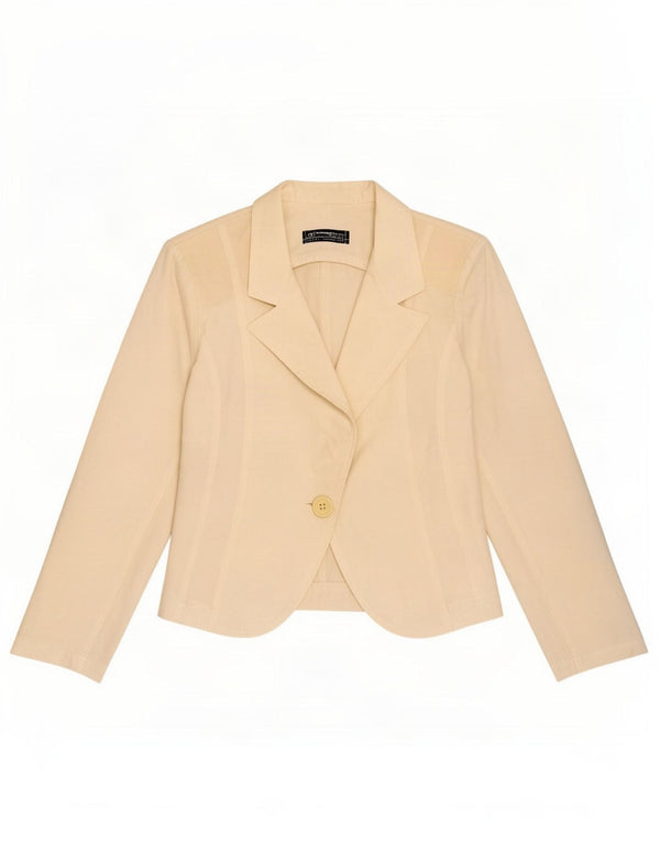 Rinascimento Dame 1 Knap Blazer Jacket UK 6 XS Off White