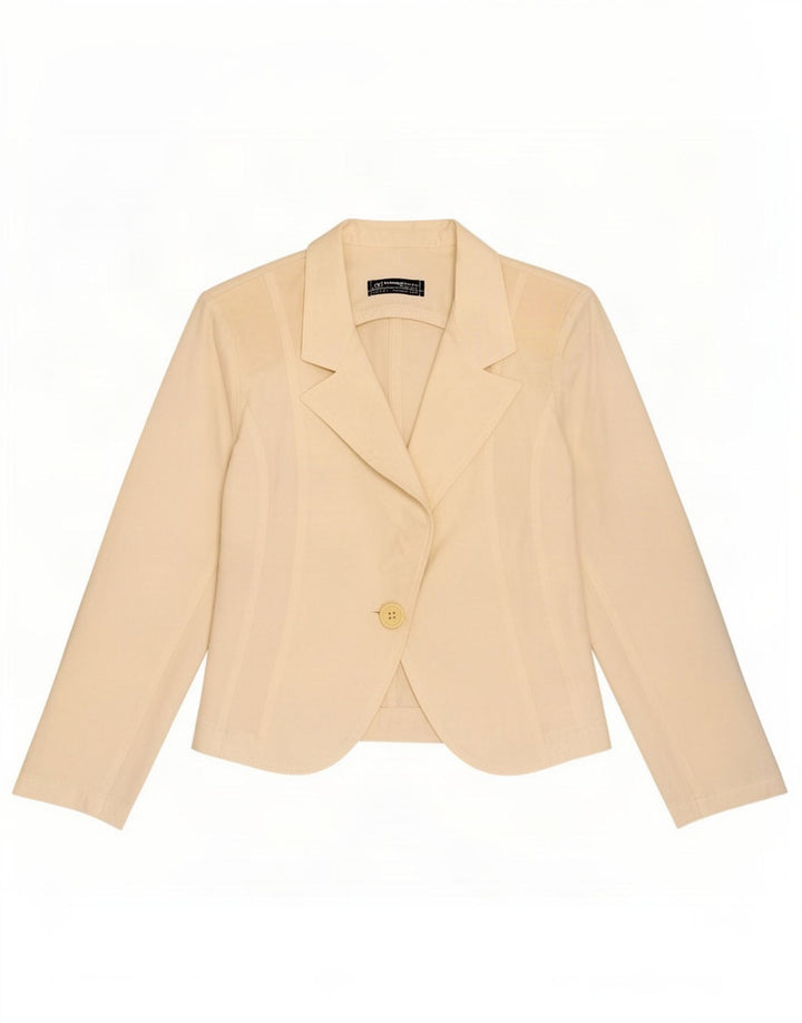 Rinascimento Dame 1 Knap Blazer Jacket UK 6 XS Off White