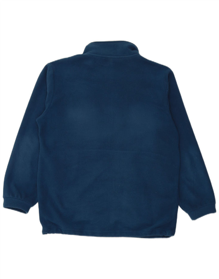 BRUGI Mens Fleece Jacket UK 36 Small Blue Colourblock