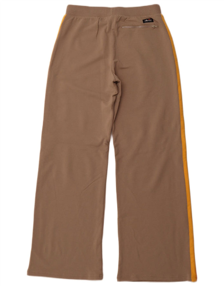 ELLESSE Womens Tracksuit Bukser med brede ben UK 12 Medium Beige Colourblock