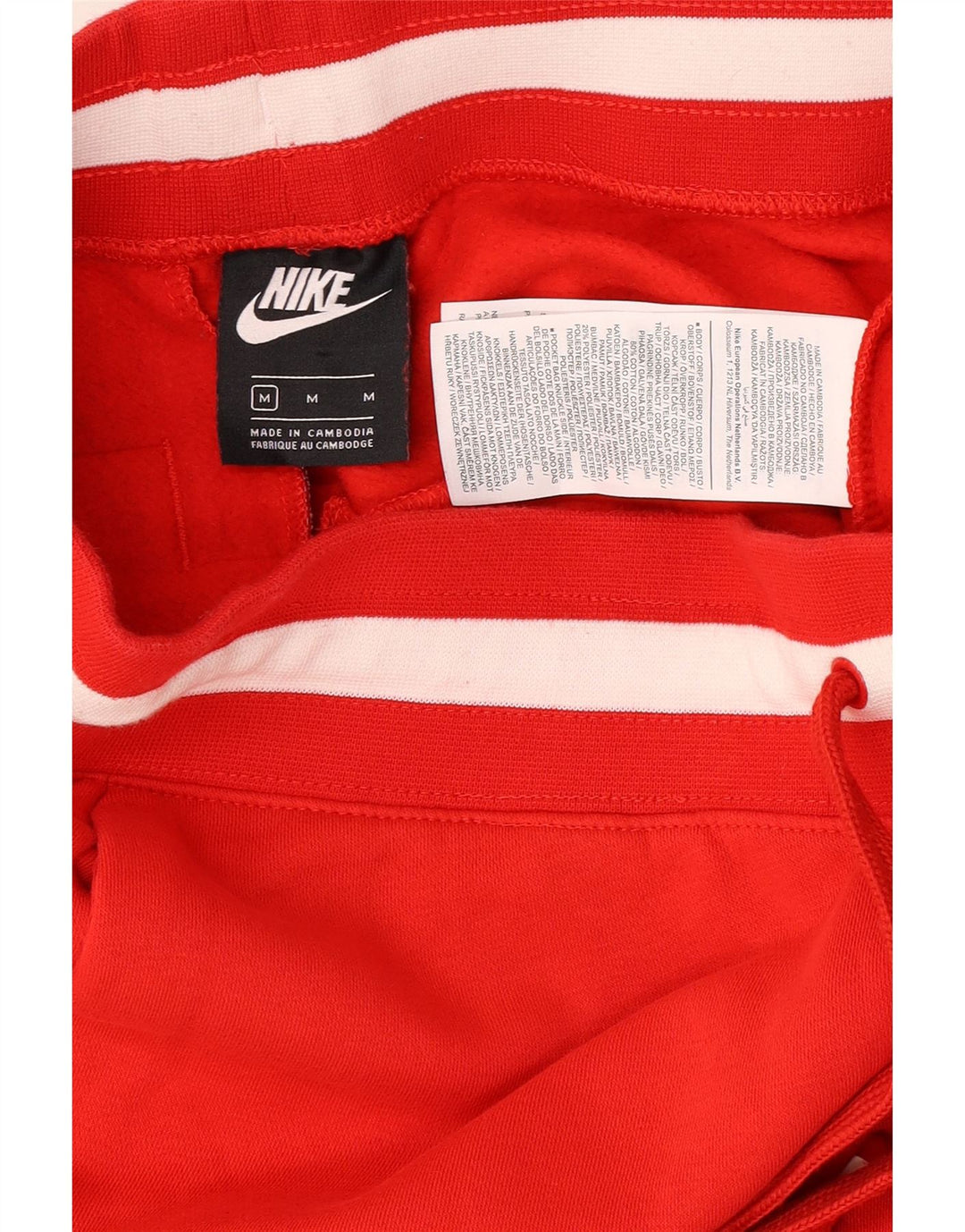 Nike Herre grafisk træningsdragt Bukser Joggers Medium Rød Colourblock Bomuld