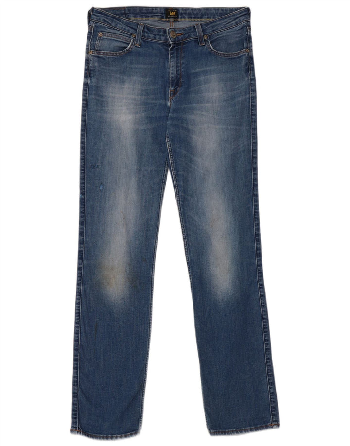 Lee Dame Marion Straight Jeans W30 L31 Blå Bomuld
