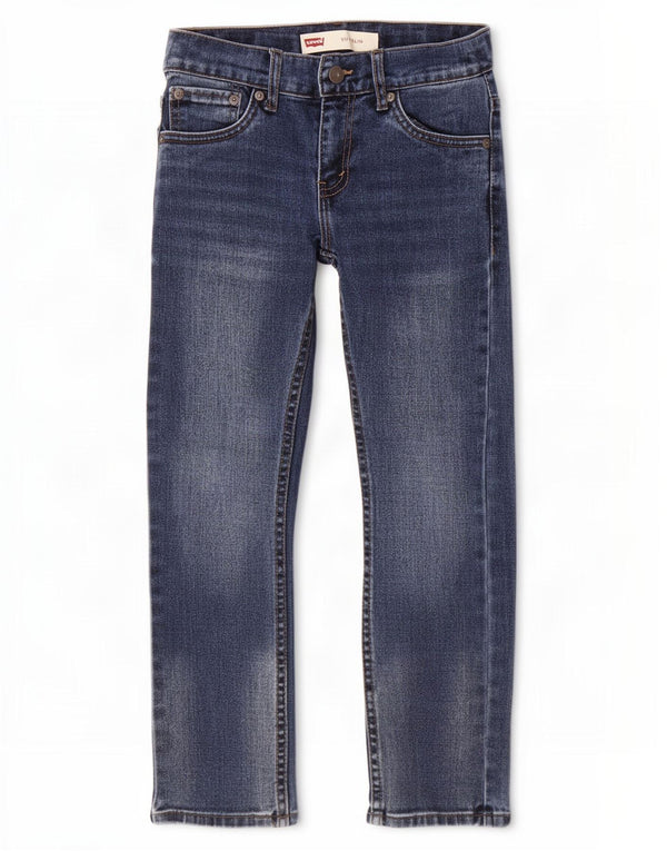 Levi's Boys 511 Slim Jeans 7-8 år W24 L22 Blå Bomuld