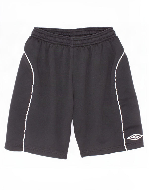 Umbro Boys Graphic Sports Shorts 9-10 år Sort Colourblock Polyester