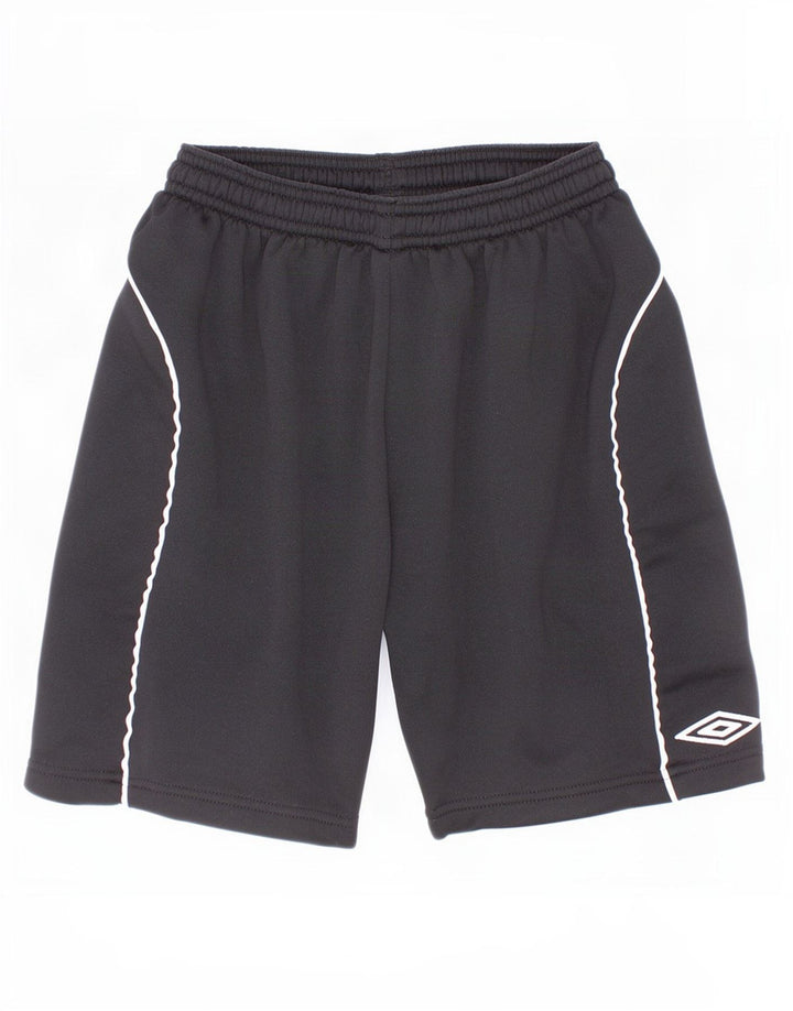 Umbro Boys Graphic Sports Shorts 9-10 år Sort Colourblock Polyester