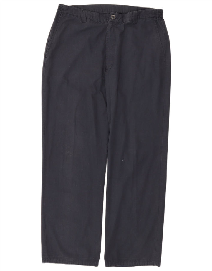 Farah Herre Weekend Lige Chino Bukser W34 L29 Marineblå Polyester