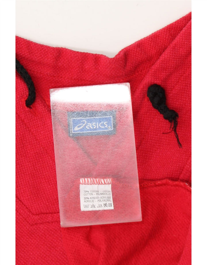 Asics Herre Oversized Grafisk Top Langærmet 2XL Pink Colourblock Bomuld