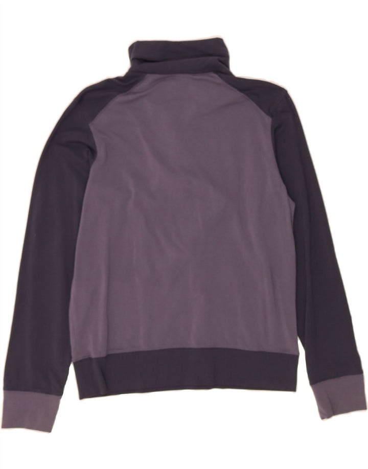 ADIDAS Womens Pullover Tracksuit Top UK 12 Medium  Navy Blue Colourblock Vintage Adidas and Second-Hand Adidas from Messina Hembry 