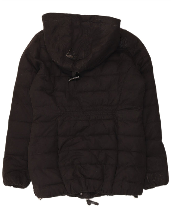 Superdry Polstret hættejakke til kvinder UK 12 Medium Sort Polyester