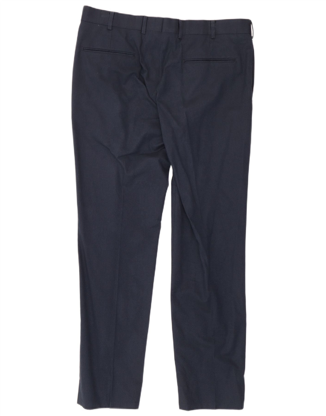 Marks & Spencer Herre Slim Suit Bukser W36 L31 Marineblå Bomuld
