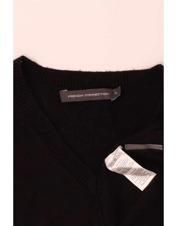 French Connection Herre V-hals sweater lille sort akryl