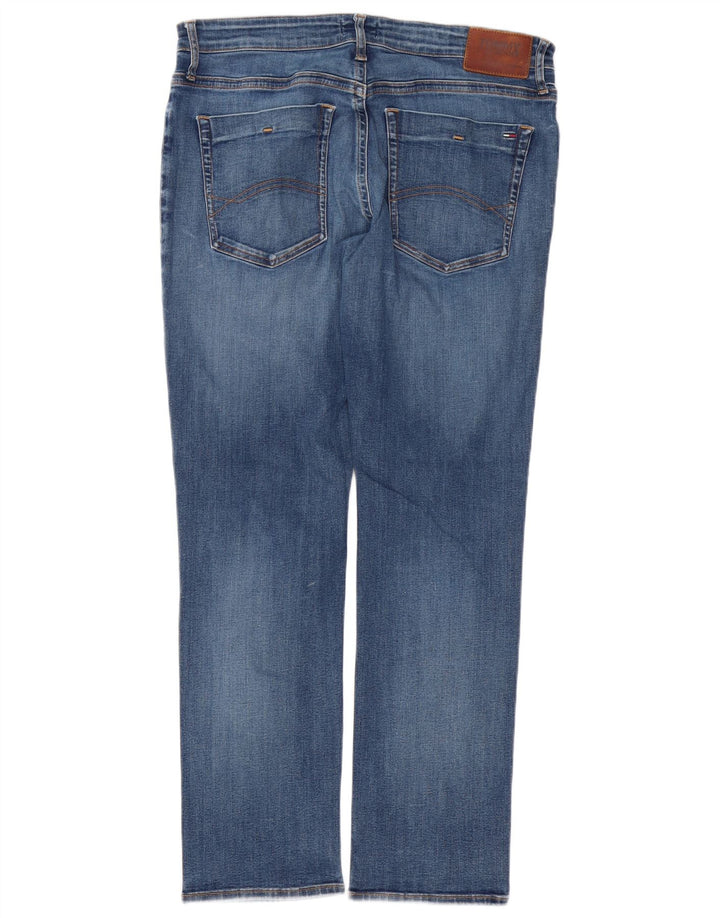 Tommy Hilfiger Herre Slim Jeans W38 L32 Blå Bomuld