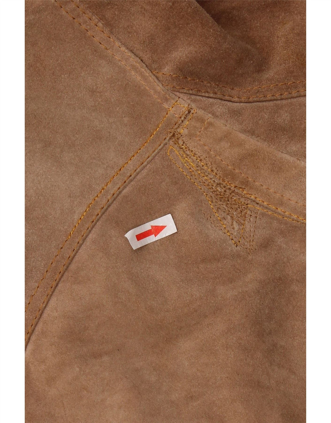 Vintage dame 3-knaps ruskindsblazerjakke UK 12 medium brun