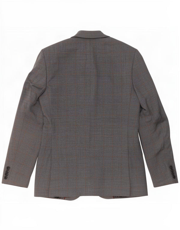 Marks & Spencer Herre Slim Fit 2-knaps blazerjakke UK 36 Small Blue Check