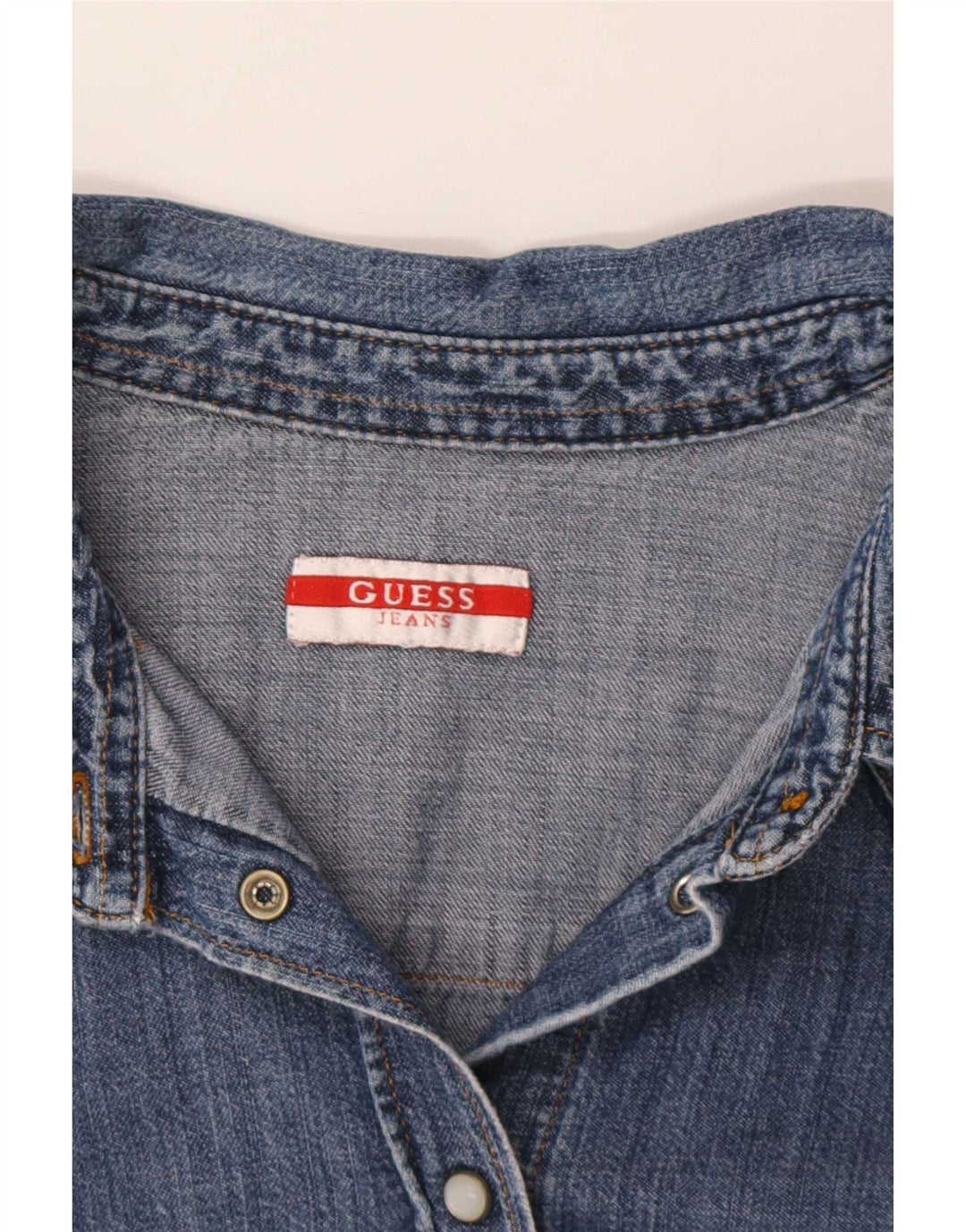 Guess Dame Denim Shirt UK 6 XS Blå