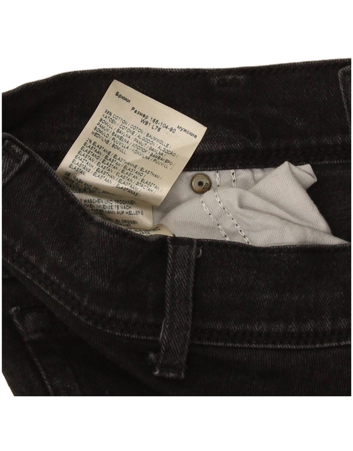 Wrangler Herre Regular Fit Straight Jeans W36 L30 Sort Bomuld