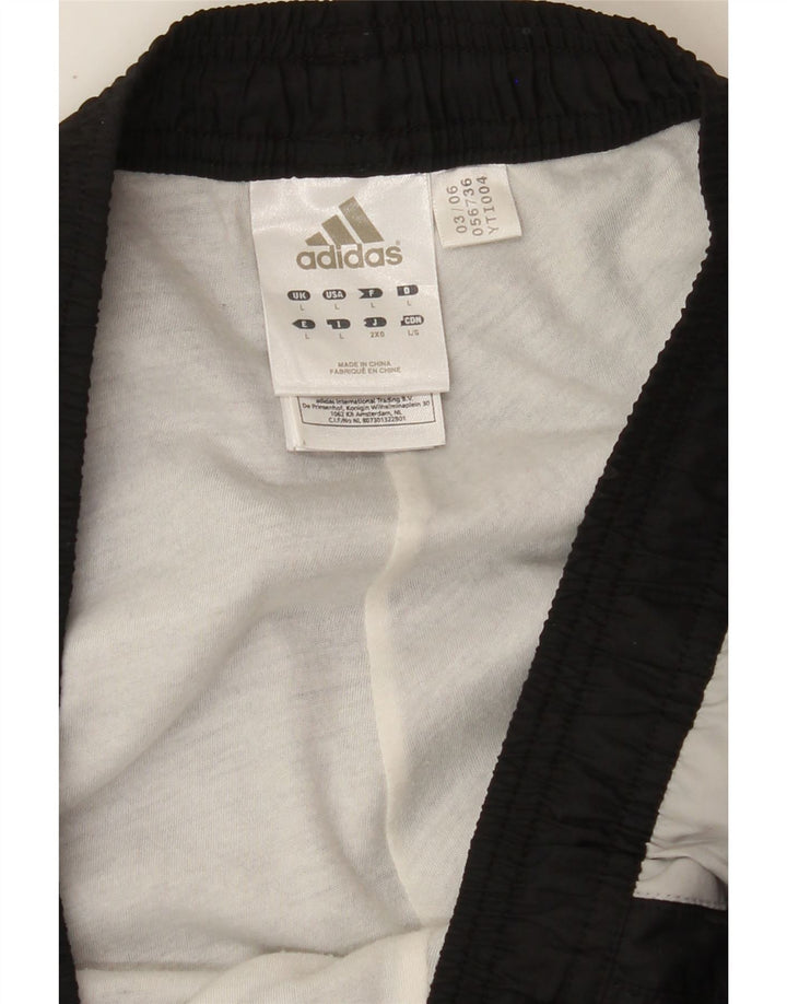 ADIDAS Mens Graphic Tracksuit Trousers Large  Black Colourblock Polyester Vintage Adidas and Second-Hand Adidas from Messina Hembry 