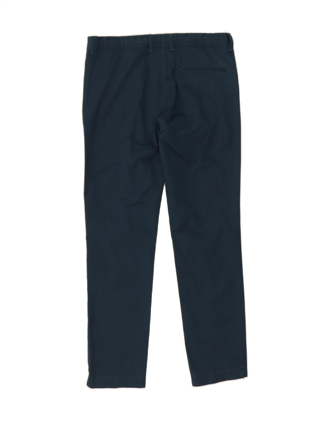 ELLESSE Womens Slim Chino Trousers IT 44 Medium W32 L29 Blue Cotton Vintage Ellesse and Second-Hand Ellesse from Messina Hembry 