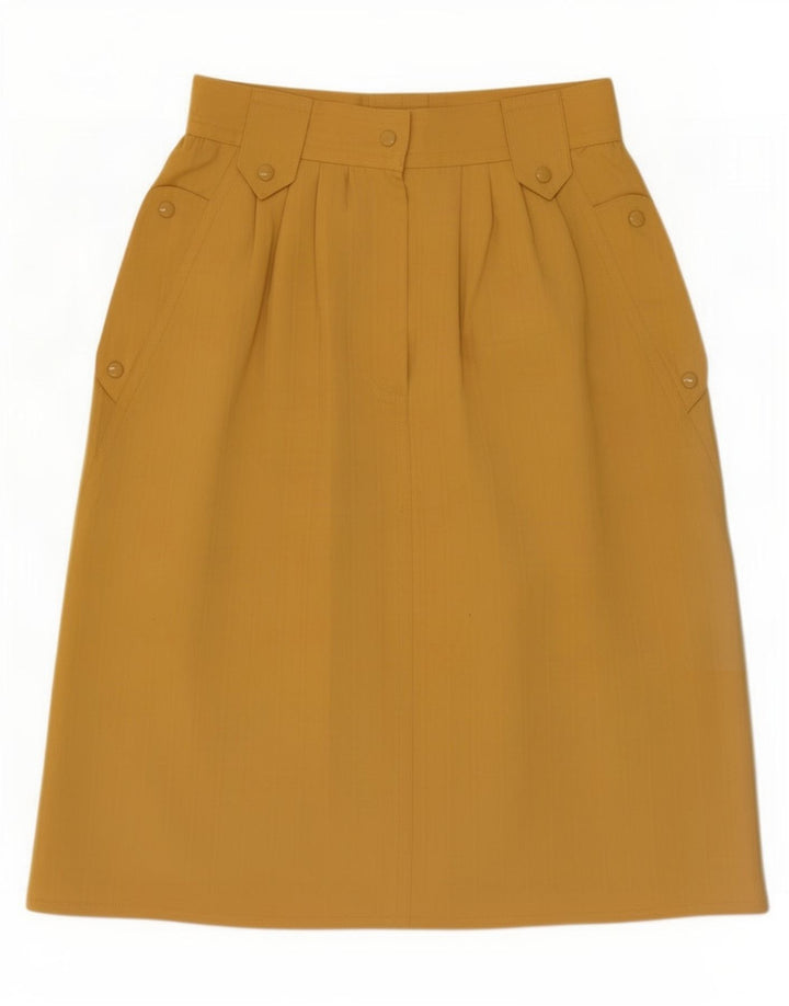 Vintage A-line nederdel til kvinder, lille W26 gul
