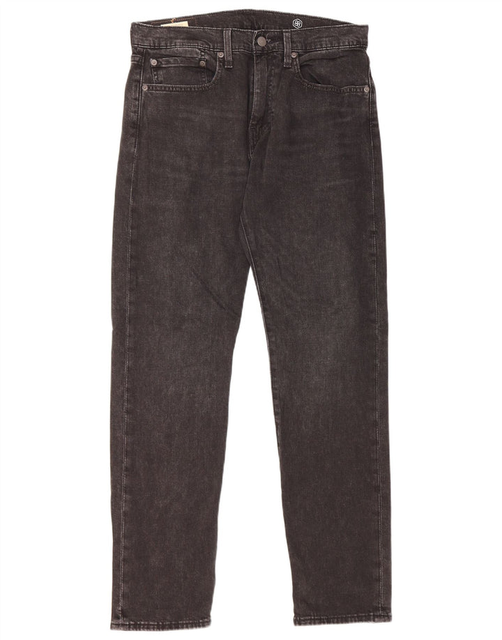 Levi's Herre 502 tilspidsede jeans W31 L32 sort bomuld