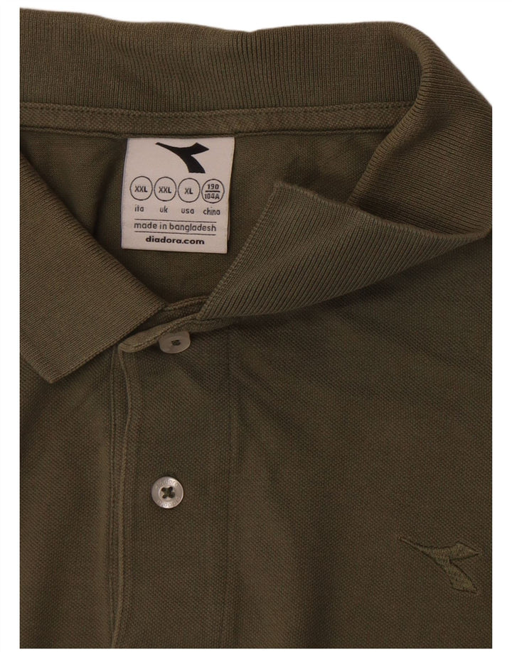 Diadora herre poloshirt 2XL Khaki